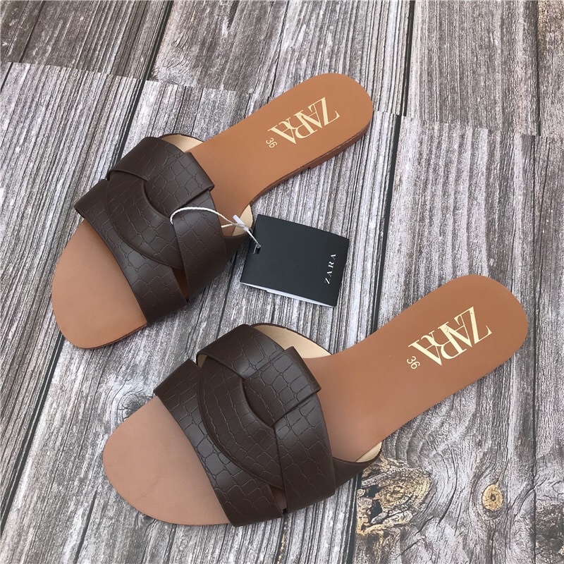 🍀HÀNG SẴN🍀Dép Za.Ra Quai Đan 3 Màu