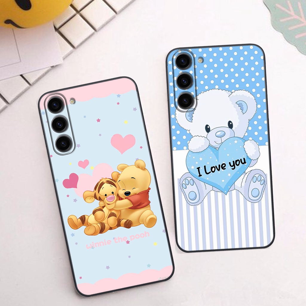 Ốp Samsung S23 / S23 Plus / S23+ in hình gấu cute dễ thương siêu xinh đáng yêu