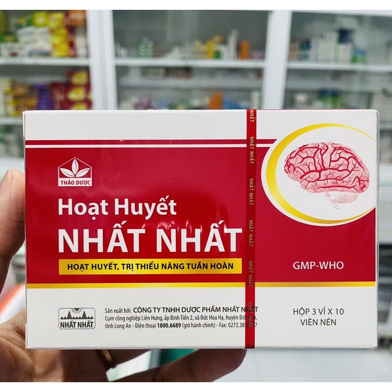 Hoạt Huyết Nhất Nhất H30v - Đánh tan huyết ứ trệ, tăng tuần hoàn máu cho cơ thể