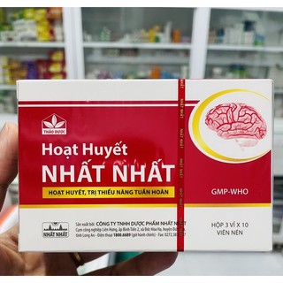 Hoạt Huyết Nhất Nhất H30v - Đánh tan huyết ứ trệ, tăng tuần hoàn máu cho cơ thể