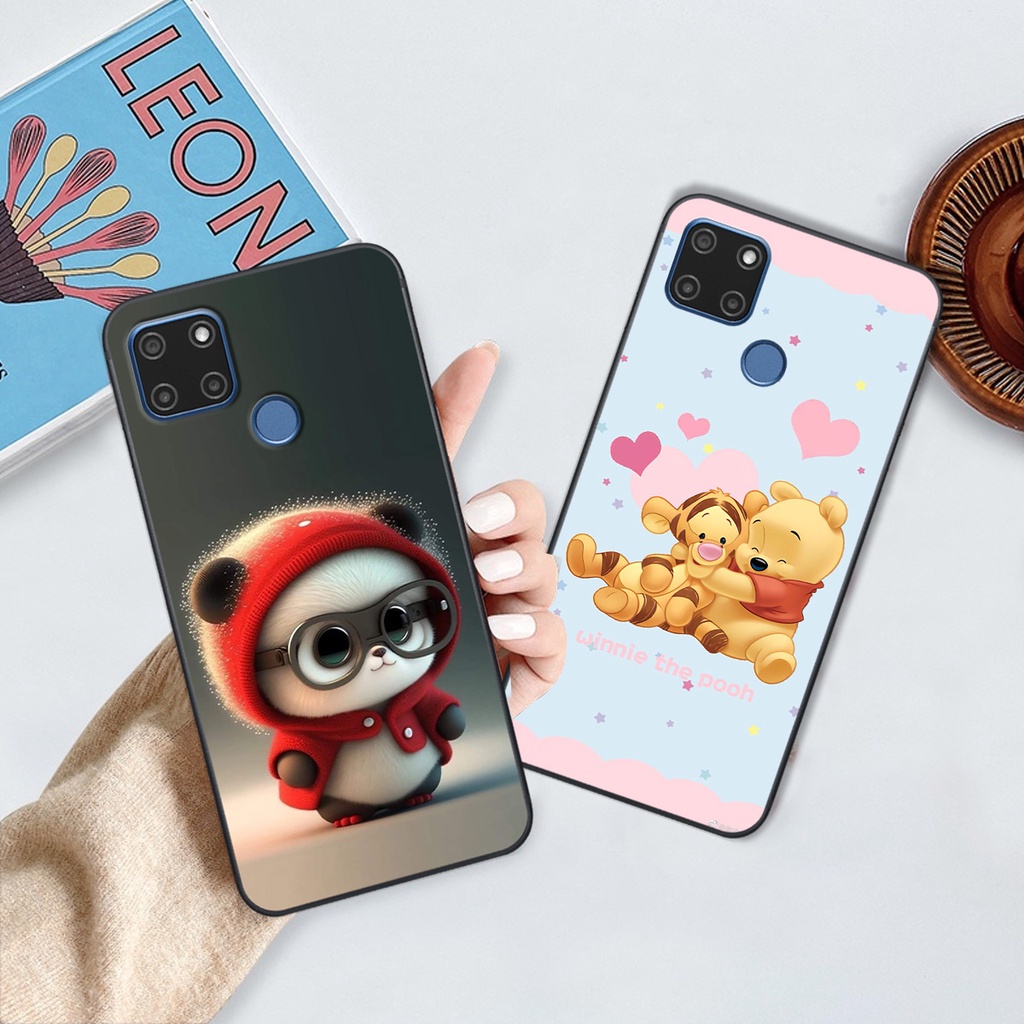 Ốp Realme C12 / C15 in hình gấu cute dễ thương siêu xinh đáng yêu