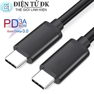 Cáp sạc nhanh pd typec - type c sạc nhanh 22.5w dài 1m