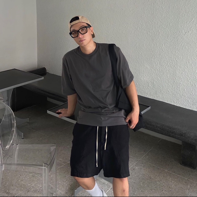 Quần short kaki basic Unisex