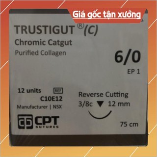 Chỉ phẫu thuật tự tiêu Chromic Catgut 6/0