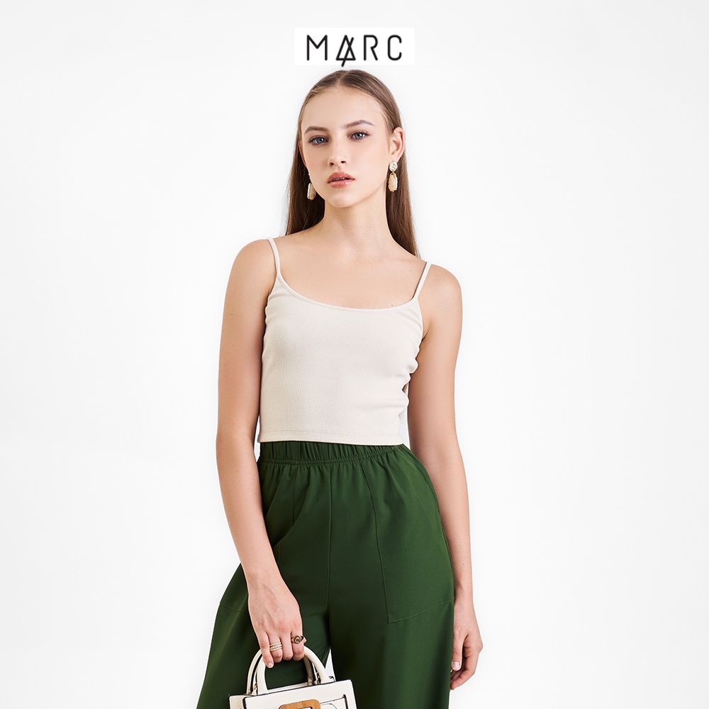 Áo thun nữ MARC FASHION thun gân 2 dây crop mềm mịn co giãn có dây điều chỉnh CBVH110221