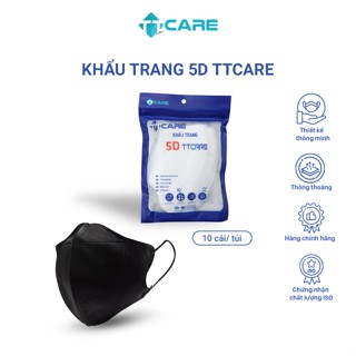 Khẩu trang y tế 5D TTcare unisex thời trang an toàn sức khỏe đạt chuẩn Bộ