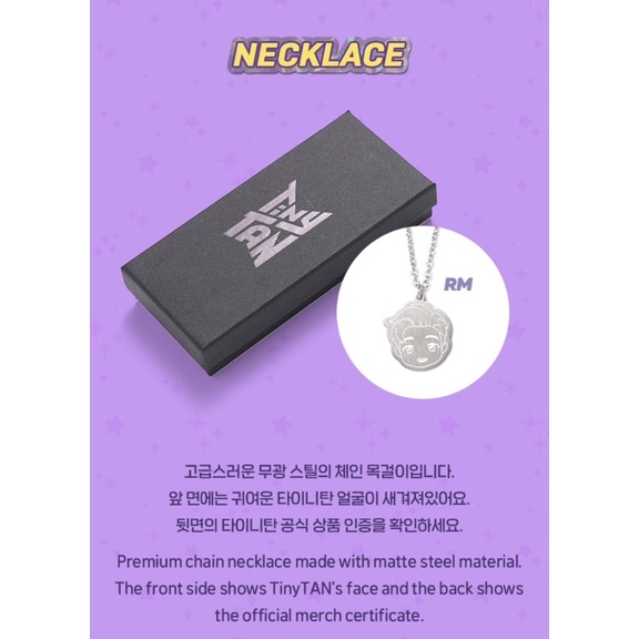 DÂY CHUYỀN TINYTAN RM BTS