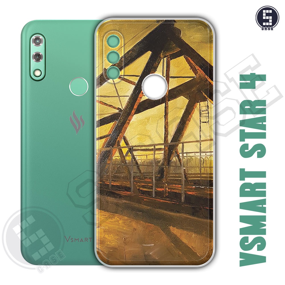 Ốp Lưng Vsmart Star 4 Bảo Vệ Camera Silicon Dẻo Dai Tuyển Tập 12 Phố Cổ Sơn Dầu A811-CL12