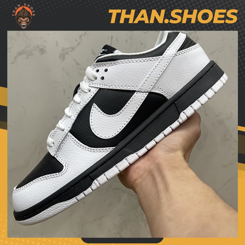 Giày Dunk Low Retro Reverse Panda SB Panda Trắng Đen - Than.Shoes