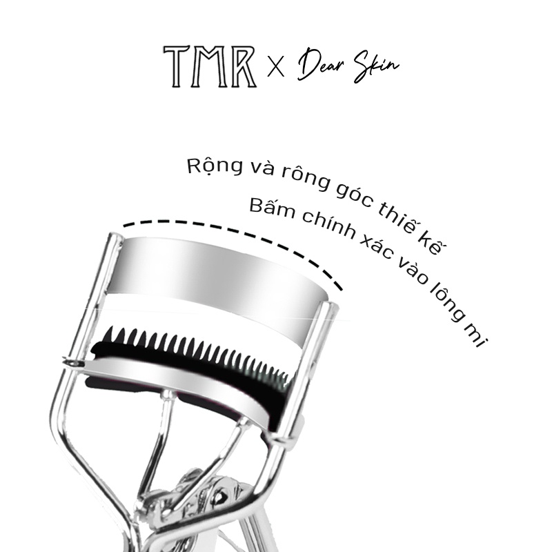 Kẹp bấm mi TMR có răng cưa,dụng cụ uốn mi răng cưa, mi siêu cong, mi cong tự nhiên, inox cao cấp