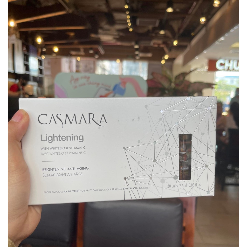 Hộp 20 Ống Huyết Thanh Tươi Làm Trắng CASMARA LIGHTENING AMPOULE FLASH EFFECT