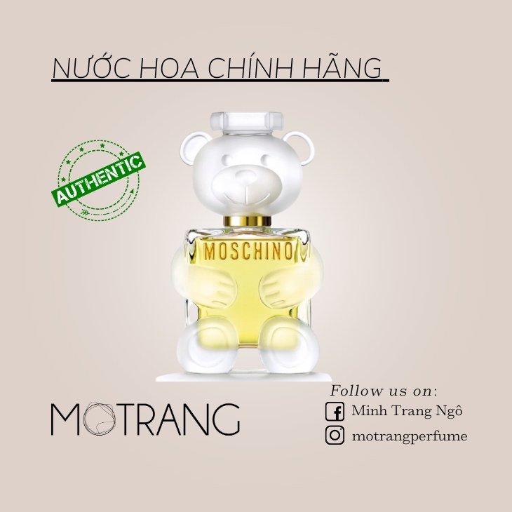 Nước Hoa Nữ Moschino Toy 2 Hương Hoa Cỏ Ngọt Ngào Nhẹ Nhàng 5ml - 10ml - 20ml