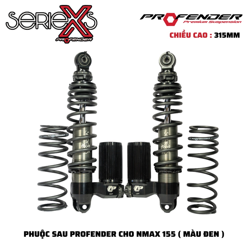 Phuộc ProFender X Series Nmax 155 (Màu Đen)
