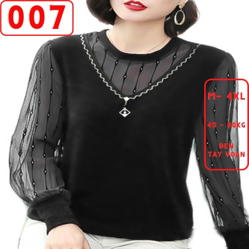 Áo Nữ Trung Niên Kiểu Sơ Mi Dài Tay Hàng Quảng Châu Cho Mẹ Người Trung Tuổi U60 Thời Trang Trung Niên Như Thủy Ab122