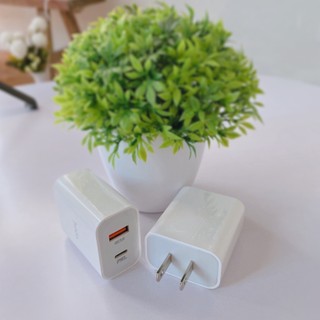 Củ sạc nhanh PD20w bảo vệ pin 2 đầu ra dành cho iphone và android