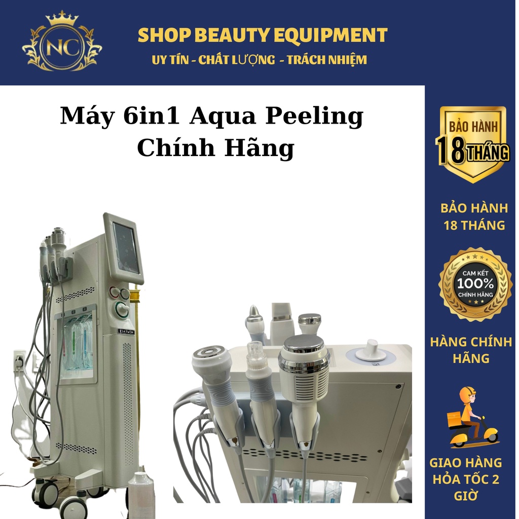 Máy 6in1 Aqua Peeling Chính Hãng New Face bảo hành 18 tháng