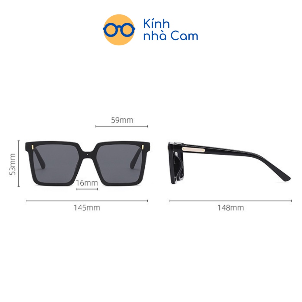Kính Râm Thời Trang, Kính Mắt Chống UV400 Phong Cách Unisex Thời Trang Hàn Quốc Nam Nữ FERADO