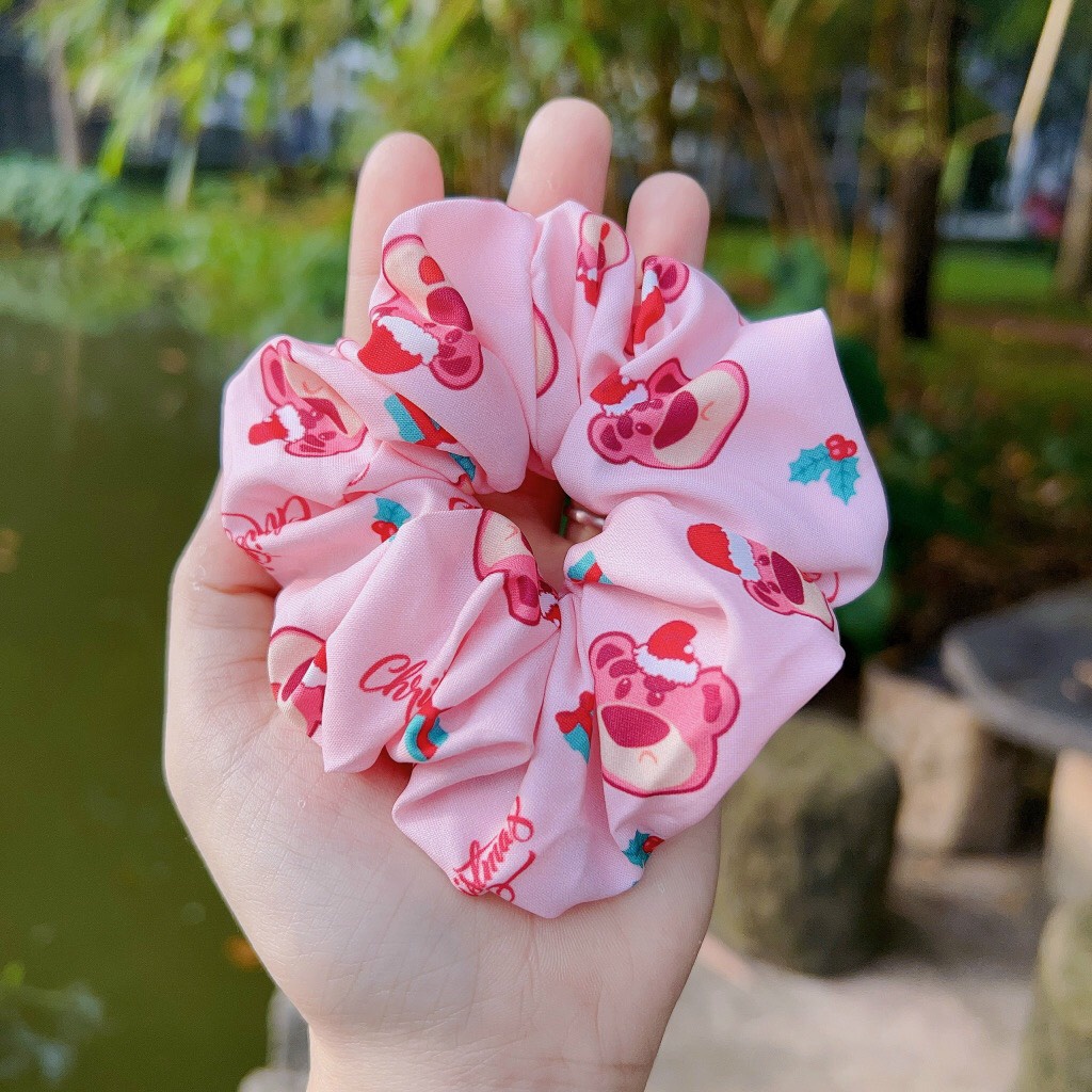 Dây buộc tóc, thun cột tóc scrunchies dễ thương