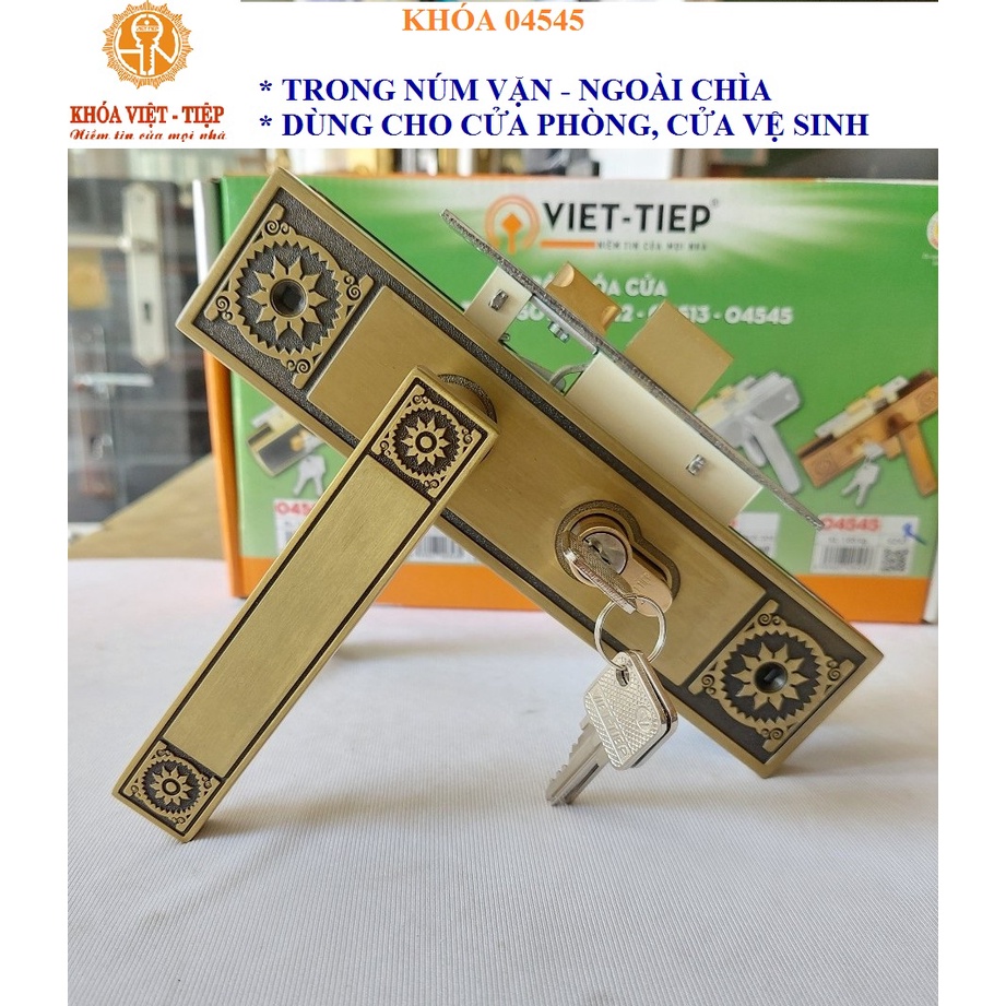 KHÓA TAY GẠT VIỆT TIỆP 04545 (MẪU MỚI ) - DÙNG CHO CỬA PHÒNG
