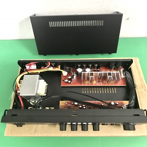 Amply mini karaoke bluetooth AV-568BT chạy điện 12v và 220v hàng chuẩn