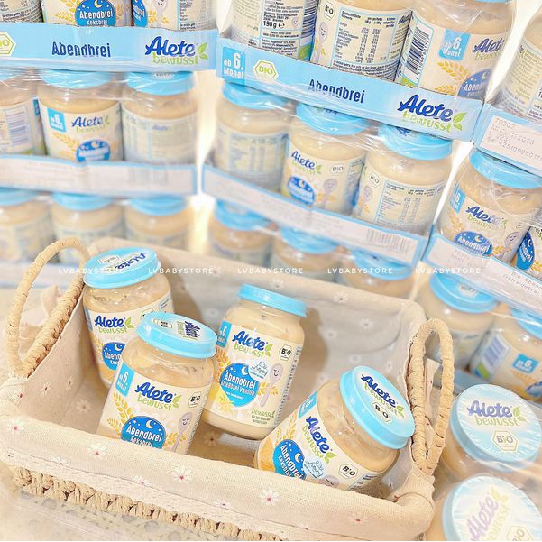 Hũ dinh dưỡng ăn dặm cho bé trên 6 tháng tuổi Alete Bewusst Abendbrei hũ 190g