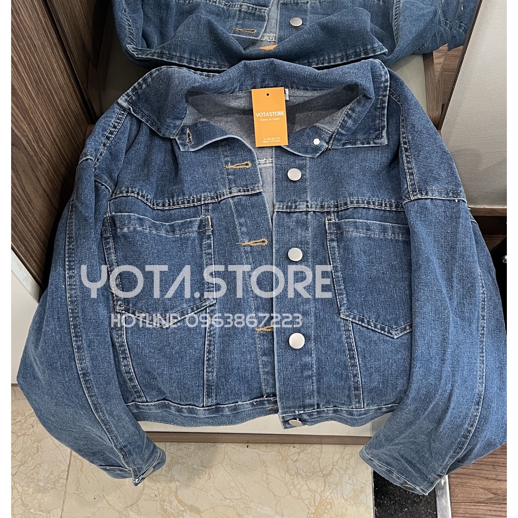 Áo khoác jeans croptop - J014