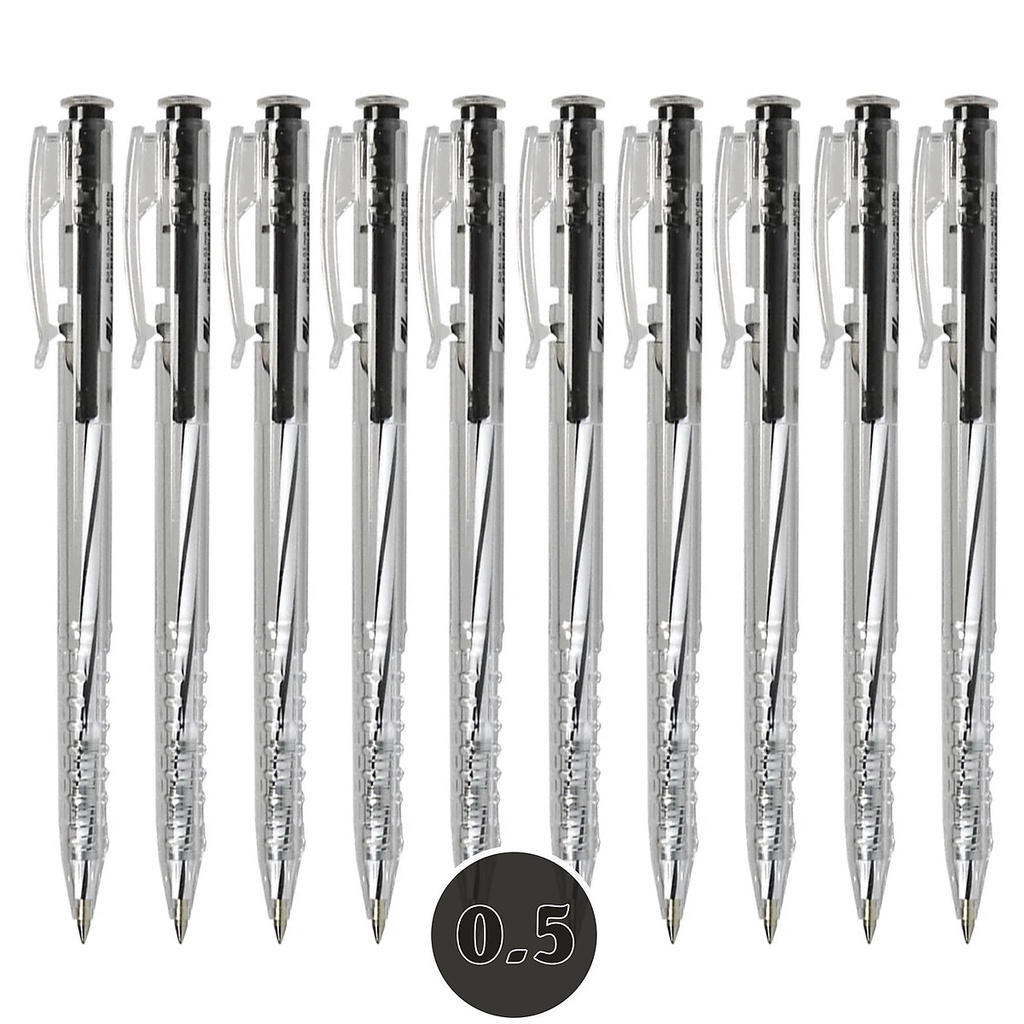 Bút Bi Thiên Long TL-027 - Bút Bi Xanh Đen Đỏ Ngòi Nhỏ 0.5mm - Hàng Loại I