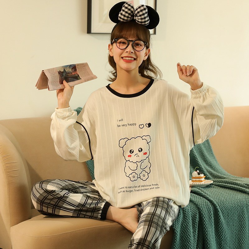 Đồ bộ thu đông cao cấp dài tay tiểu thư ulzzang hàn quốc P2-E2