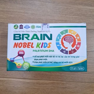 Cốm bổ não dinh dưỡng cho trẻ từ 6 tháng tuổi Nutrivin IQ G BRAIN NOBEL KIDS phát triển trí não và thị lực [ Noben kid ]