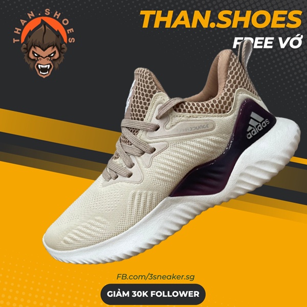 Giày Thể Thao Alphabounce Beyond Cream, Alphabounce Beyond Kem - Than.Shoes