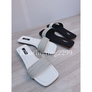 Dép lê đính đá đế bệt LĐ05