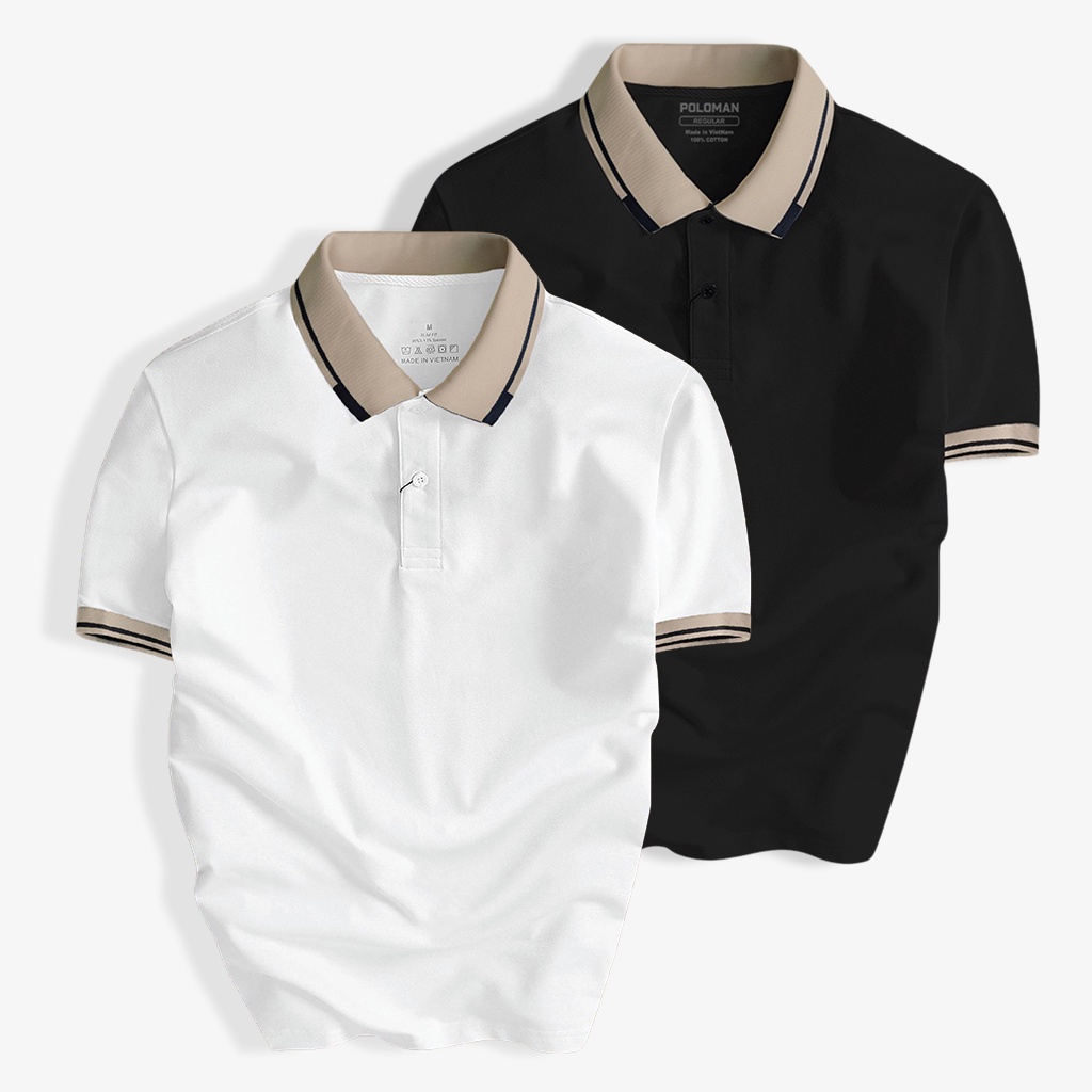 Áo thun polo nam trơn basic vải cotton Pique cao cấp, chuẩn form, năng động, thanh lịch