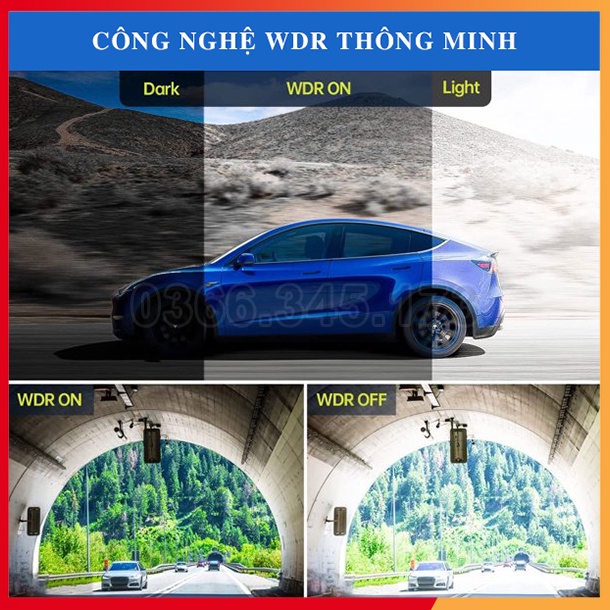Camera Hành Trình Ô Tô A5 FullHD 1080P 03 Camera Kép Trước Sau Và Trong Xe - Nhiều Tính Năng Thông Minh