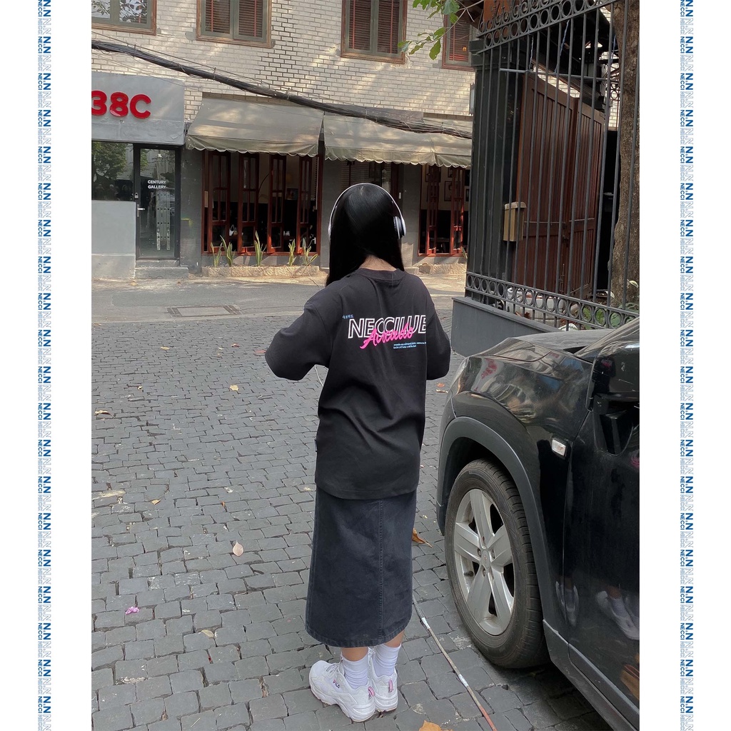 Áo Phông Local Brand Necci Avocado Tee / Black Cotton 100%