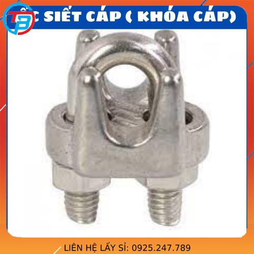 Ốc siết cáp INOX 304 - khóa cáp - cóc kẹp cáp - size 2mm, 4mm, 5mm, 6mm, 8mm, 10mm - Cáp Thép Thái Bình