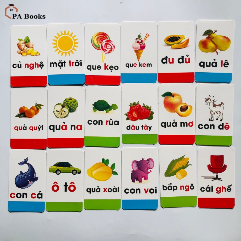 Thẻ học thông minh chữ cái và chữ ghép