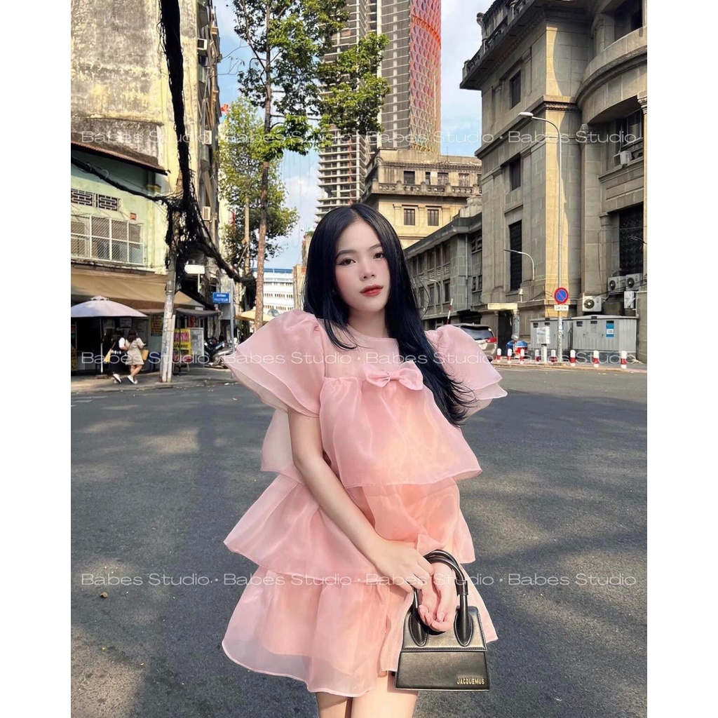 Đầm bèo babydoll bigsize tầng siêu cưng có may theo số đo  G323