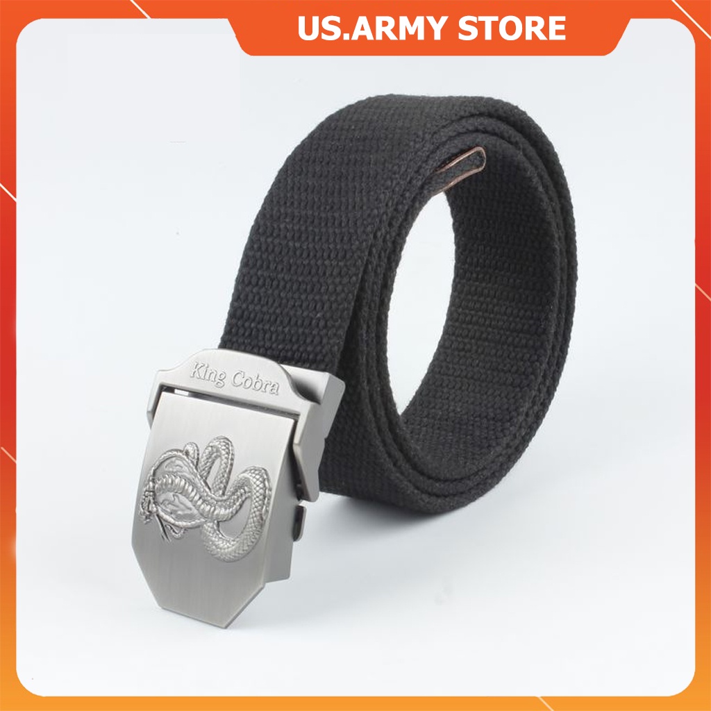 Dây Nịt Nam Dây Vải Dù Khóa Cài Chắc Chắn, Tiện Lợi - Thắt Lưng Nam_Vải Canvas_Mạnh Mẽ, Siêu Bền