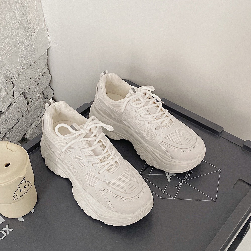 Giày full trắng nữ pha lưới, giày siêu xinh