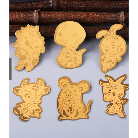 Miếng dán linh phù 12 con giáp mang tài lộc may mắn