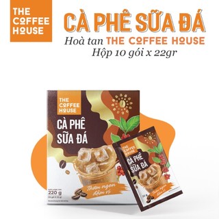   HSD: 25.12.2025  Combo 3 Hộp Cà Phê Sữa đá Hòa Tan The Coffee House Hộp220grx10 gói cafe 