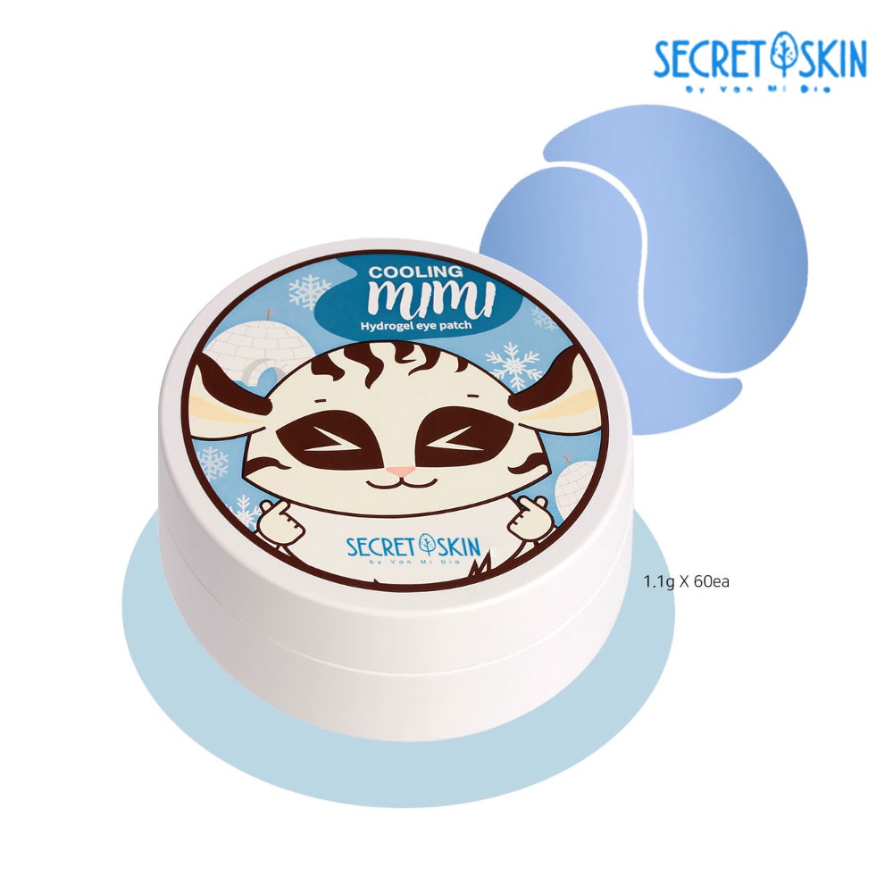 SECRET SKIN Set 60 Mặt Nạ Mắt Hydrogel Làm Mát Dưỡng Ẩm Xóa Quầng Thâm Phong Cách Hàn Quốc