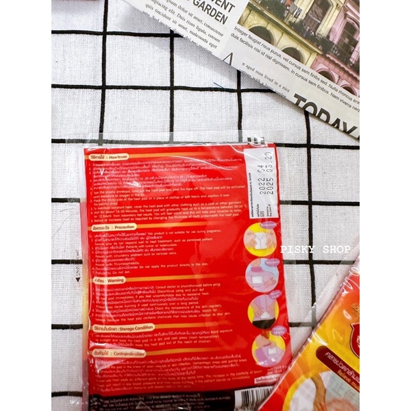 🍃  MIẾNG DÁN THẢO DƯỢC GIẢM ĐAU BỤNG KINH THERMA THÁI LAN 🔥