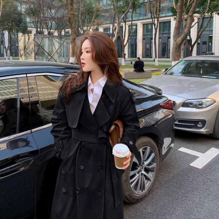 Áo Khoác Nữ Dáng Dài Thời Trang Phong Cách Hàn Quốc