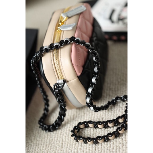 Túi đeo chéo nữ C.N Vanity sz18cm mix màu xinh xỉu