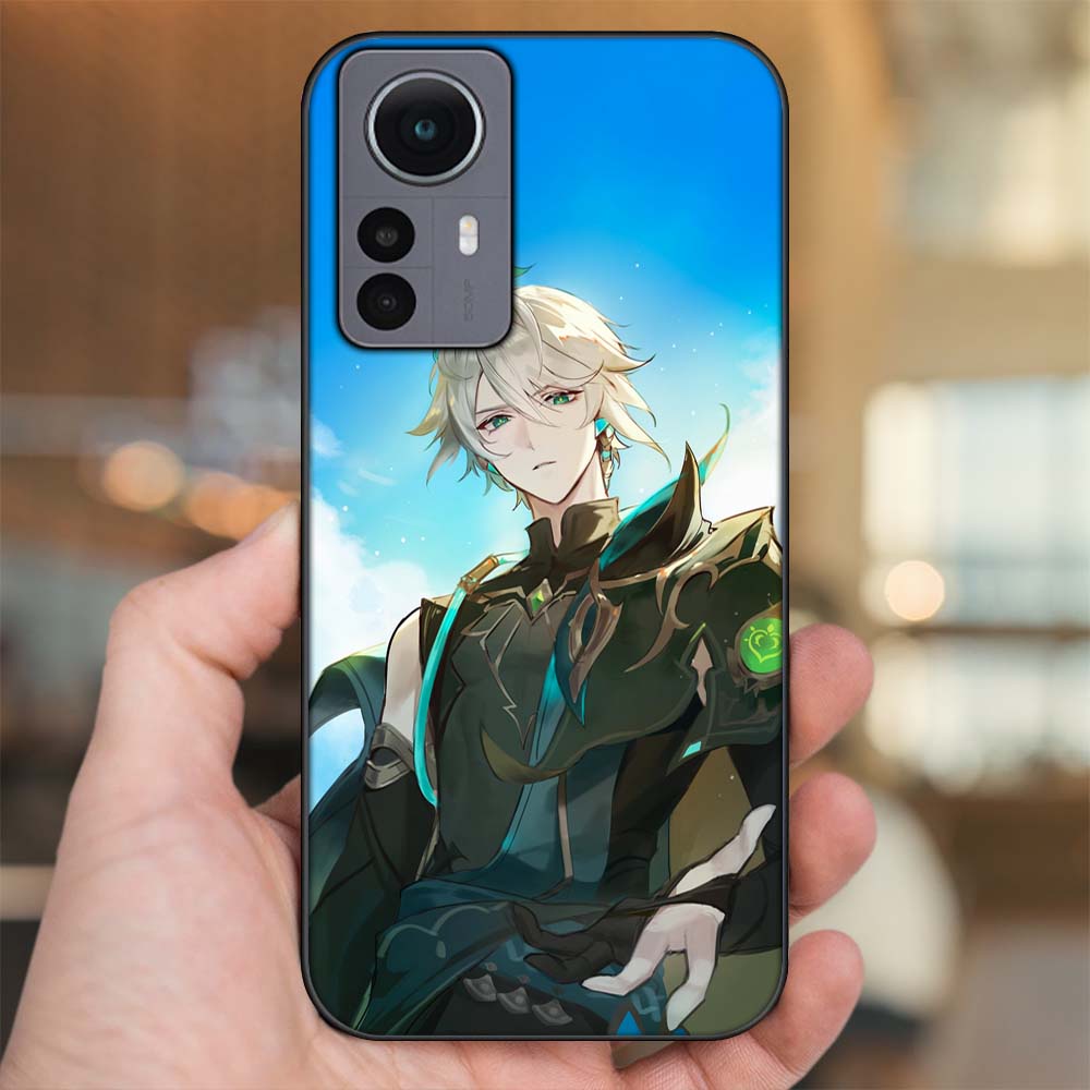 Ốp lưng Xiaomi 12 Pro 5G viền đen in hình Alhaitham Genshin Impact