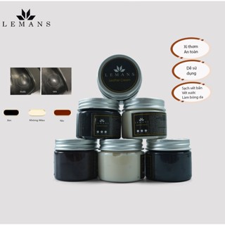 Xi 50ml [Đen, Nâu, Ko Màu] Xi kem đánh giày LEMANS bảo dưỡng, phục hồi cho da giày, túi ví, áo ghế sofa...