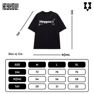 Áo thun Heyyou! Basic Apparel Black