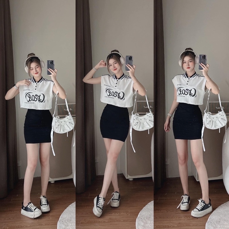 SÉT ÁO PHỐI KÈM ĐẦM 2D ĐEN