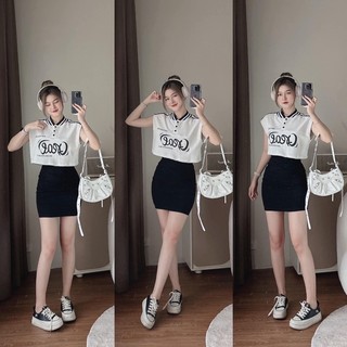 SÉT ÁO PHỐI KÈM ĐẦM 2D ĐEN